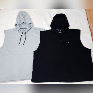 Lot Of 2 Xersion Sleeveless Training Hoodie Sz 5XL